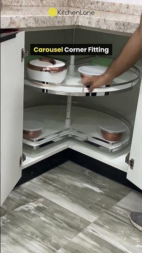 Side Corner Design Ideas | Swing Corner Fitting | Modular Kitchen Solutions