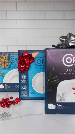 Gifting season is upon us, so we’re sharing the perfect pairings for our most popular patterns 🎁. Save for later to get something great for everyone on your list. Winter Frost White - https://bit.ly/3VZV1QT Stoneware - https://bit.ly/3Owvmh5 Country Cottage - https://bit.ly/3uTAzbB Kyoto Leaves - https://bit.ly/477VuFz | Corelle