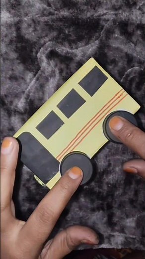 How To Make Easy Paper Toy BUS For Kids/Nursery Craft Ideas/Paper Craft Easy/ #diy#craft#shortsfeed