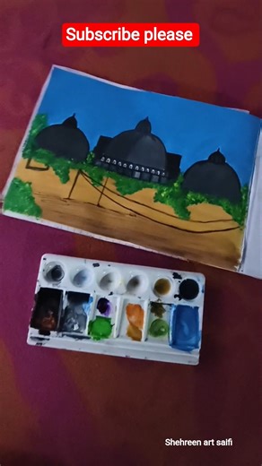 Babri masjid ki painting #babri masjid drawing #art #sketch #painting #new painting 🎨🖌️