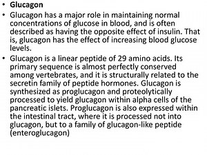 Glucagon - SlideServe