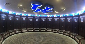 Newly-renovated UK basketball locker room nearing completion