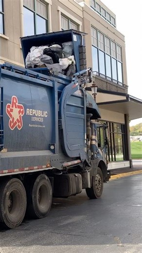 Republic Services Front Loader Garbage Truck