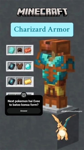 "Born from dragon fire — the Charizard Armor ignites pure power! 🔥🐉⚔️"