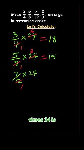 ARRANGING FRACTIONS_BLACK BOARD_1-6