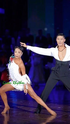 22K views · 409 reactions | 甲A組拉丁舞 龙泳坤&程佳妮 #GLDC中锦赛 #HonorDance | Green Rhythm Dance Art | Facebook