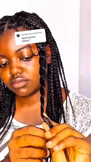 How to make mini braids curly #hair #curlyhair #shorts