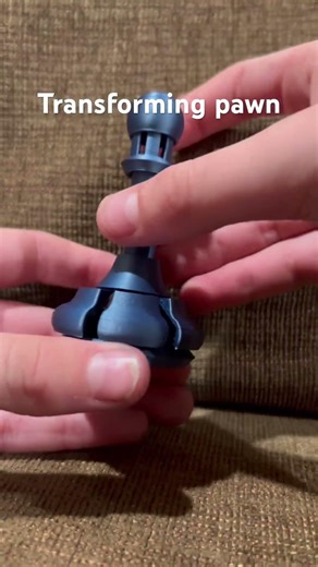3d printed Transforming chess pawn #chess