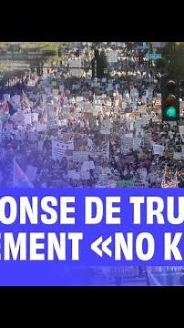 La réponse de Donald Trump au mouvement “No Kings”