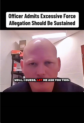 Officer Admits to Excessive Force Allegation Sustained