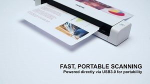 Brother DS-740D Document Scanner, DSMobile Portable Scanner, PC Connected, 2 Sided Scanning