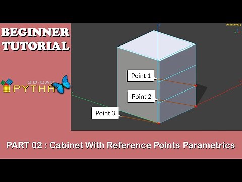 PYTHA 3D CAD | Model | Cabinet With Reference Points & Parametric | Part 02
