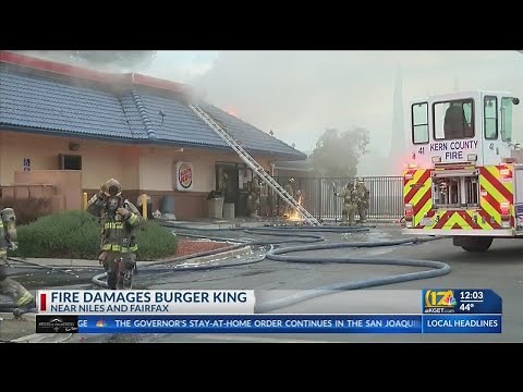 Burger King on Niles Street damaged by fire
