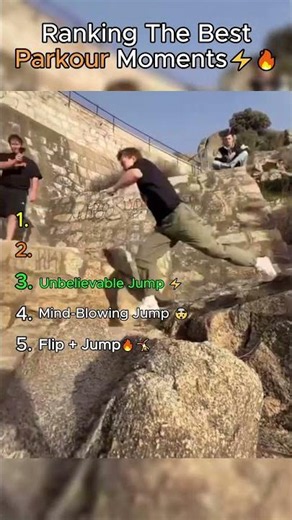 Ranking The Best Parkour Moments... #top5 #shorts #parkour