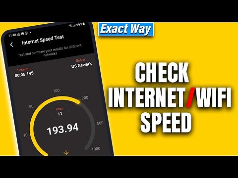 How to Check Internet wifi Speed on Mobile || How To Perform Internet Speed Test On Android