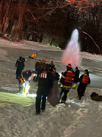 ‘Extraordinarily fortunate’: IFD rescues man who fell into frigid pond while attempting to take selfie