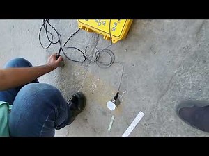 Ultrasonic Pulse Velocity Test ASTM C597, V Meter for Concrete Cracks Determination. Part 3