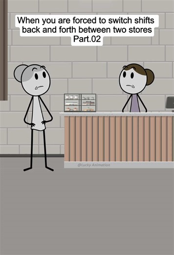 When you are forced to switch shifts back and forth between two stores. Part 02. Audio credits:@mell 🐝 #animation #animationmeme #corporatelife #work #workplace #manager #managersbelike #fyp #foryou #usa🇺🇸 #usa_tiktok