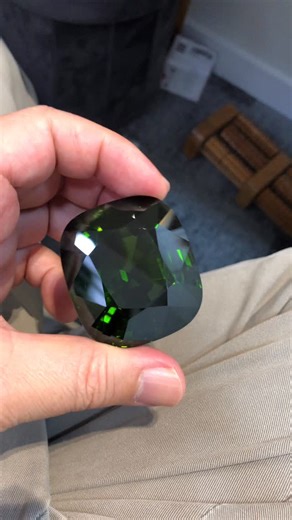 Mr Spinel on Instagram: "For my Slavic Queen  Natural Peridot (mogok) Brilliant Cushion Eyes clean #peridot #slavicqueen #spinel"