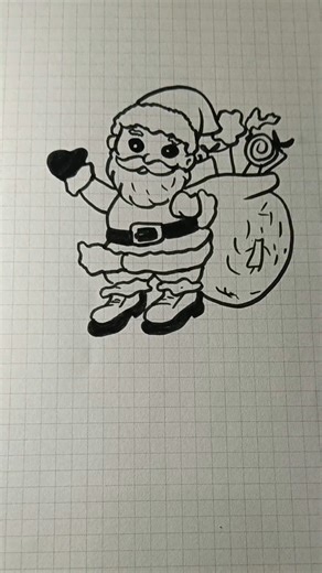 🌲 santa clause Drawing | step by step santa clause Drawing 😘