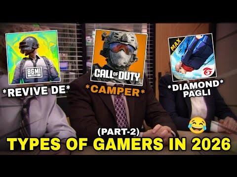 Types of Gamers in 2026 (Part 2)..😂 ft. CODM, BGMI & FREE FIRE