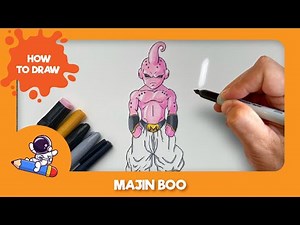 How to Draw Majin Boo from Dragon Ball Z
