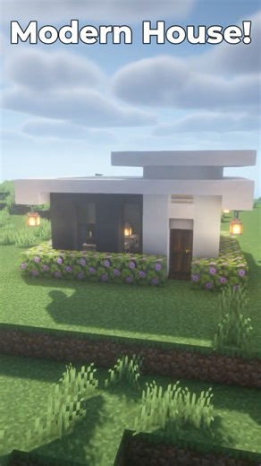 Simple modern starter house for your Minecraft world! 🏡