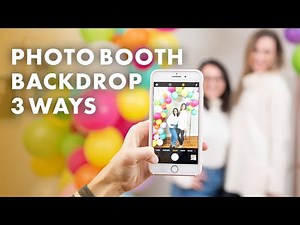 3 Easy (and Cheap) Photo Booth Backdrop DIYs | DIY Balloon Arch