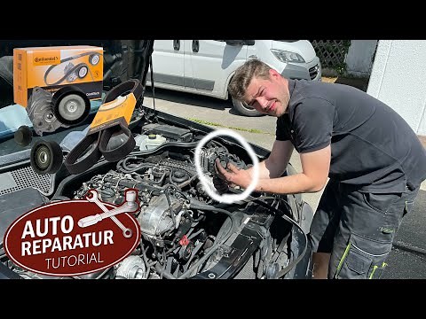 Riementrieb wechseln | Mercedes Keilriemen tauschen (TUTORIAL)