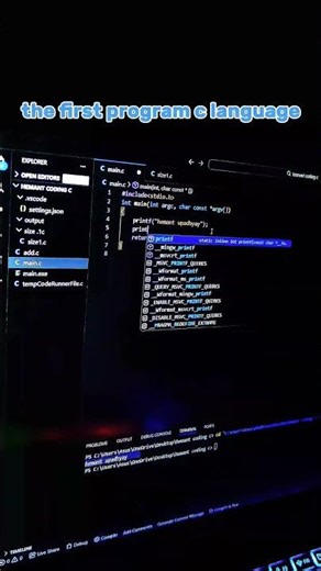 How to Write Your FIRST C PROGRAM (Step By Step) | HELLO WORLD For Beginners