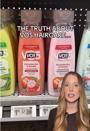 Is the VO5 Strawberries & Cream Shampoo & Conditioner set really better than more expensive haircare systems? Here are my honest thoughts… #vo5 #shampoo #walmartfinds #walmart