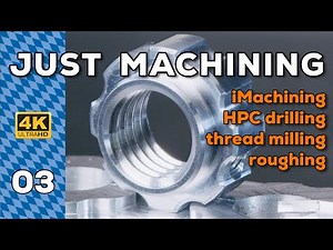 CNC machining a custom nut | Hermle C400 | SolidCAM | iMachining | trochoid | TPC