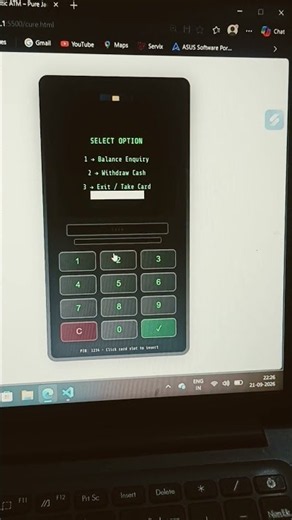 This ATM Is Made With JavaScript 😳 #coding