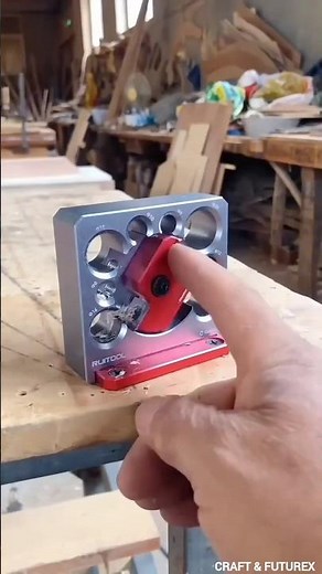 Woodworking dowel maker jig in action. #ytshorts
