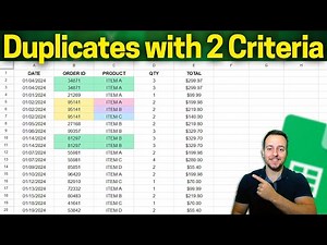 Highlight Duplicates using 2 Criteria in Google Sheets | Conditional Formatting