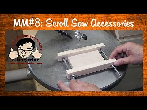 Two Must Have Scroll Saw Accessories: Blade holder/small parts jig -Mustache Mike