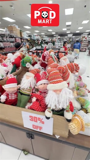 🎄 Christmas Decorations SALE! Bring the magic of Christmas home! Cute snowmen, Santa dolls & festive décor now up to 30% OFF. Perfect for gifts or home styling — while stocks last! | PD Mart