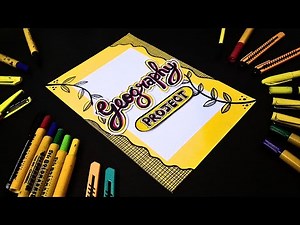 Geography Project Cover Page Design | Geography Project Front Page Decoration Ideas | Title Page Art