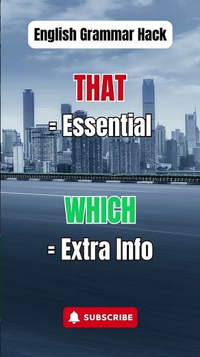 That vs. Which: The Simple Grammar Rule You Must Know