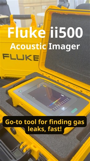 👂🔍 See the unseen, hear the unheard. The Fluke ii500 Acoustic Imager with LeakQ™ makes gas and vacuum leaks visible—even in the noisiest environments. ✅ Detect and locate leaks in minutes ✅ Estimate leak size and cost with LeakQ™ ✅ Visualize sound with SoundMap™ technology ✅ Organize findings with tagging, notes & reports ⚡ Smarter leak detection starts here: https://fluke.co/iiseries-m | Fluke South East Asia