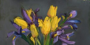 Irises and Tulips