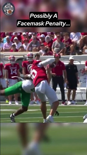 Josh Hoover BLEEDING After Facemask Tackle #indiana #indianahoosiers #hoosiers #collegefootball #cfb