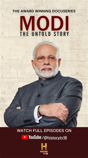 As PM Narendra Modi turns 73, take a look at how a boy from Vadnagar, Gujarat rose from humble beginnings to become the leader of the world’s largest democracy. Watch the award-winning 5part docuseries, 'Modi: The Untold Story' on our YouTube Channel: https://bitly.ws/URsV PMO India | HISTORY