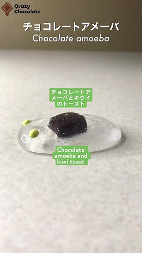 チョコレートアメーバとキウイのトースト