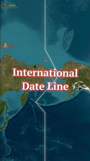 The Line OF Today And Tomorrow Explained #shorts #worldfacts #international #date #timezone #map