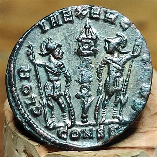 Constantius II Roman Coin With Soldiers Reverse, AE4, High Grade Ancient Nummus - Etsy