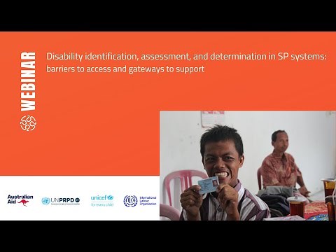 Disability identification, assessment, and determination in social protection systems