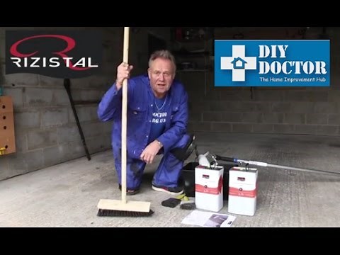 Sealing concrete floors and walls with Rizistal Concrete Sealer