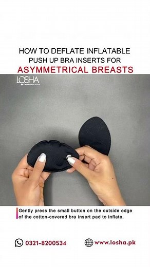 HOW TO DEFLATE INFLATABLE PUSH UP BRA INSERTS