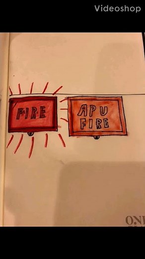 Engine fire alarm Airbus A320